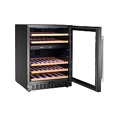 VYNO ŠALDYTUVAS, 2 zonų, Arktic, 137L, Juodas,570x595x(H)820mm