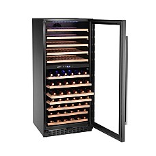 VYNO ŠALDYTUVAS, 2 zonų, 265L, Juodas, 570x595x(H)1400mm