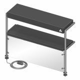 Šildomos lentynos savitarnoje