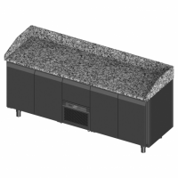 Novameta šaldomas picų stalas su granito paviršiumi FM0-P404-213/70/90