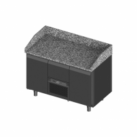 Novameta šaldomas picų stalas su granito paviršiumi FM0-P202-130/70/90