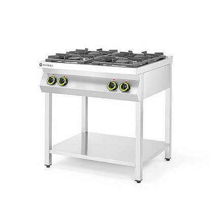 4 KAITVIEČIŲ DUJINĖ VIRYKLĖ KITCHEN LINE , ATVIRO MODULIO 19kW, 800x700x(H)900mm-Hendi