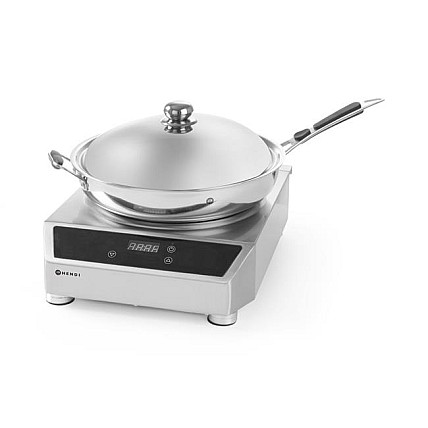 RINKINYS: INDUKCINĖ KAITLENTĖ WOK + KEPTUVĖ PROFI LINE 3500 , 230V/3500W, 340x450x(H)295mm-Hendi
