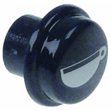 Button round ø 17mm plastic blue 1 cup large 525575