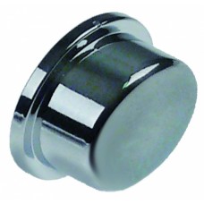 Button oval l 17mm w 14mm h 10mm chrome-plated 526633