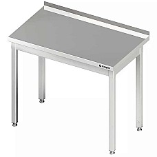 Plieninis stalas be lentynos, tvirtinamas prie sienos, prisukamas varžtais, 800x600x850 mm