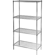 Lentynos, chromuotos, 4 lentynos, sulankstomos, 900x450x1800 mm