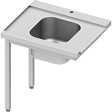 Pakrovimo stalas(L) 1 skyrius be lentynos indaplovei Stalgast ant dviejų kojų 800x670x870 mm, surenkamas