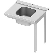 Pakrovimo stalas(P) 1 dubuo be lentynos indaplovei Stalgast ant dviejų kojų 800x670x870 mm, surenkamas