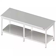 Centrinis stalas su lentyna 2100x800x850 mm, suvirintas