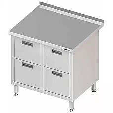 Sieninis stalas su keturių stalčių bloku 840x700x850 mm