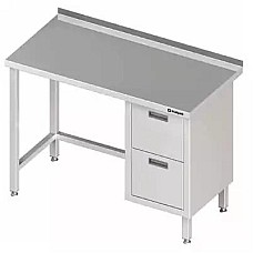 Sieninis staliukas su 2 stalčiais (P), be lentynos 1000x600x850 mm