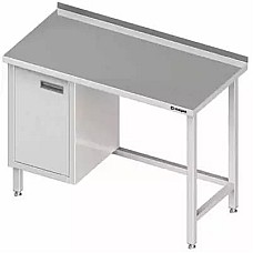 Sieninis stalas su spintele (L), be lentynos 1200x700x850 mm