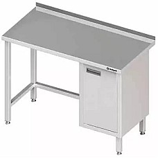Sieninis stalas su spintele (P), be lentynos 1400x600x850 mm