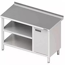 Sieninis stalas su spintele (P) ir 2 lentynomis 1900x700x850 mm