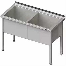 Suvirinta 2 dalių plovimo vonia, 1300x600x850 mm