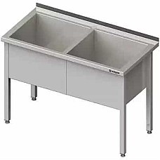 Suvirinta 2 dalių plovimo vonia, 1400x700x850 mm, h=400 mm