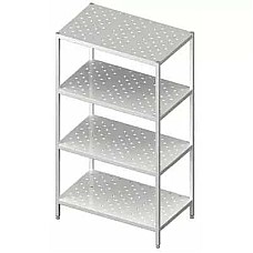 Sandėlio stelažai, perforuotos lentynos 700x700x1800 su varžtais