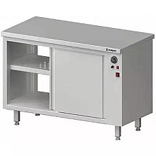 Praėjimo stalas, su šildymo spintele, stumdomomis durimis 1400x600x850 mm