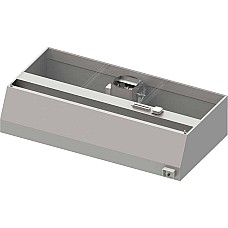 Trapecijos formos sieninis stogelis ECONOMIC su fiksatoriumi. B, ventiliacija. E3 ir apšvietimu 2200x1000x550 mm (1 segmentas)