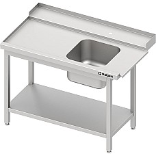 Pakrovimo stalas (L) 1 skyrius su indaplovės lentyna STALGAST 1200x750x880 mm, surenkamas