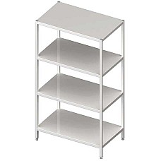 Sandėliavimo stelažas, tvirtos lentynos 600x700x1800 suvirintos