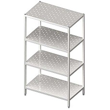 Sandėlio stelažai, perforuotos lentynos 600x600x1800 suvirintos