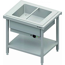 Elektrinis vandens marmitas 2xGN 1/1, vienas skyrius 920x750x880 mm