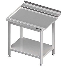 Iškrovimo stalas (L), su lentyna, skirtas suvirintoms indaplovėms SILANOS 800x730x900 mm