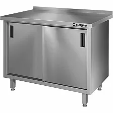 Plieninis stalas su stumdomomis durimis, tvirtinamas prie sienos, suvirintas, 1000x700x850 mm