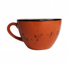 Cappuccino puodelis, Fine Dine Dahlia, porcelianas, oranžinė, 350 ml
