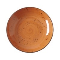 Dubuo, Coupe, Fine Dine Dahlia, porcelianas, oranžinė, 250 mm