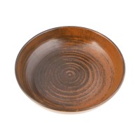 Lėkštė, Coupe, Porland Lykke bown, porcelianas, ruda, 224 mm