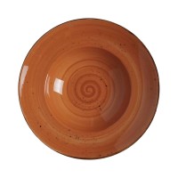 Lėkštė makaronams, Fine Dine Dahlia, porcelianas, oranžinė, 270 mm