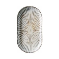 Ovalo formos lėkštė, Fine Dine Ammonite, vitrifikuotas porcelianas , mėlyna, 110 mm