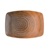 Ovalo formos lėkštė, Porland Lykke bown, porcelianas, ruda, 200 mm