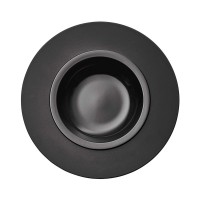 Sekli lėkštė, Gourmet, Degrenne Bahia Onyx, keramika, juoda, 230 mm