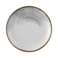 Sekli lėkštė, Homespun Accents Jasper Grey, porcelianas, pilka, 260 mm