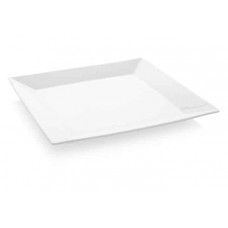 Plokščia kvadratinė lėkštė, Fine Dine Bianco, porcelianas, balta, 240 mm