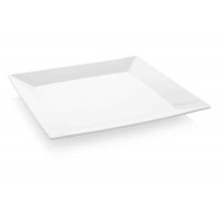 Plokščia kvadratinė lėkštė, Fine Dine Bianco, porcelianas, balta, 260 mm