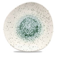 Organiškos formos sekli lėkštė, Churchill Mineral Green, porcelianas, žalia, 286 mm