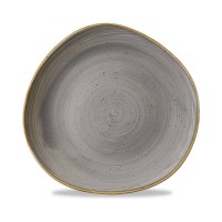 Organiškos formos sekli lėkštė, Stonecast Peppercorn Grey, porcelianas, pilka, 264 mm