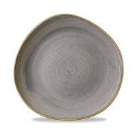 Organiškos formos sekli lėkštė, Stonecast Peppercorn Grey, porcelianas, pilka, 286 mm