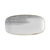 Stačiakampio formos lėkštė, Homespun Accents Jasper Grey, porcelianas, pilka, 153 mm