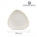 Trikampio formos lėkštė, Stonecast Barley White, porcelianas, kreminė, 265 mm